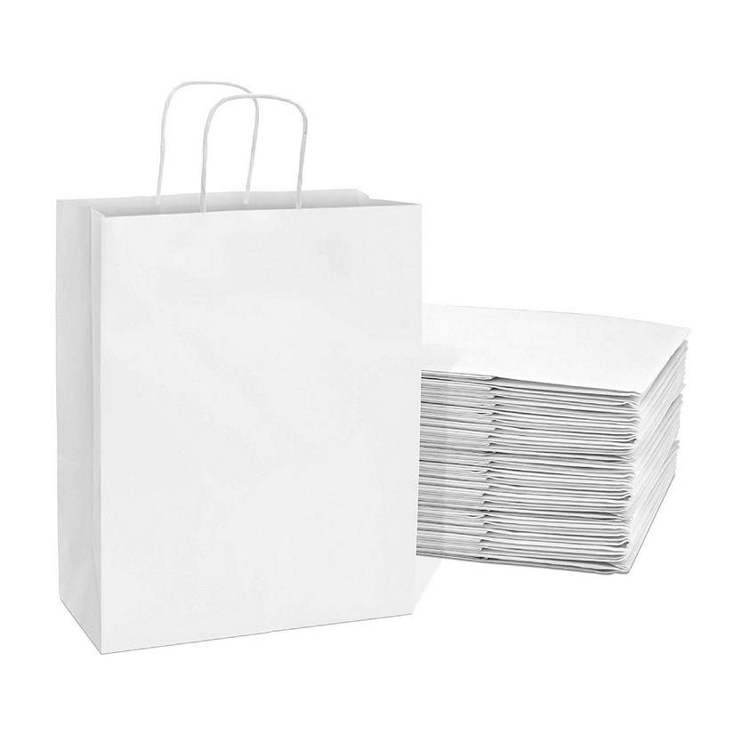 Mini White Paper Treat Bags 12ct