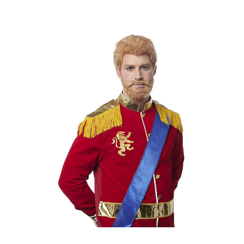 Prince Wig and Beard Adult Costume Accessories Image