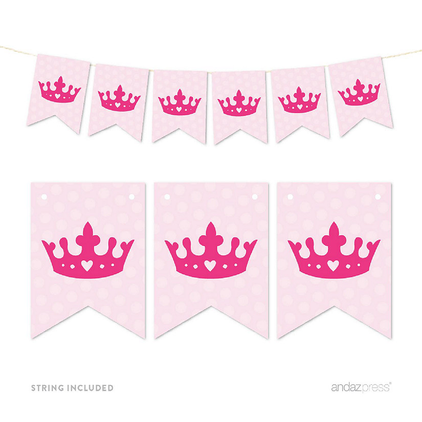 Princess Crown Banner - 4 x 5.5 Inch Image