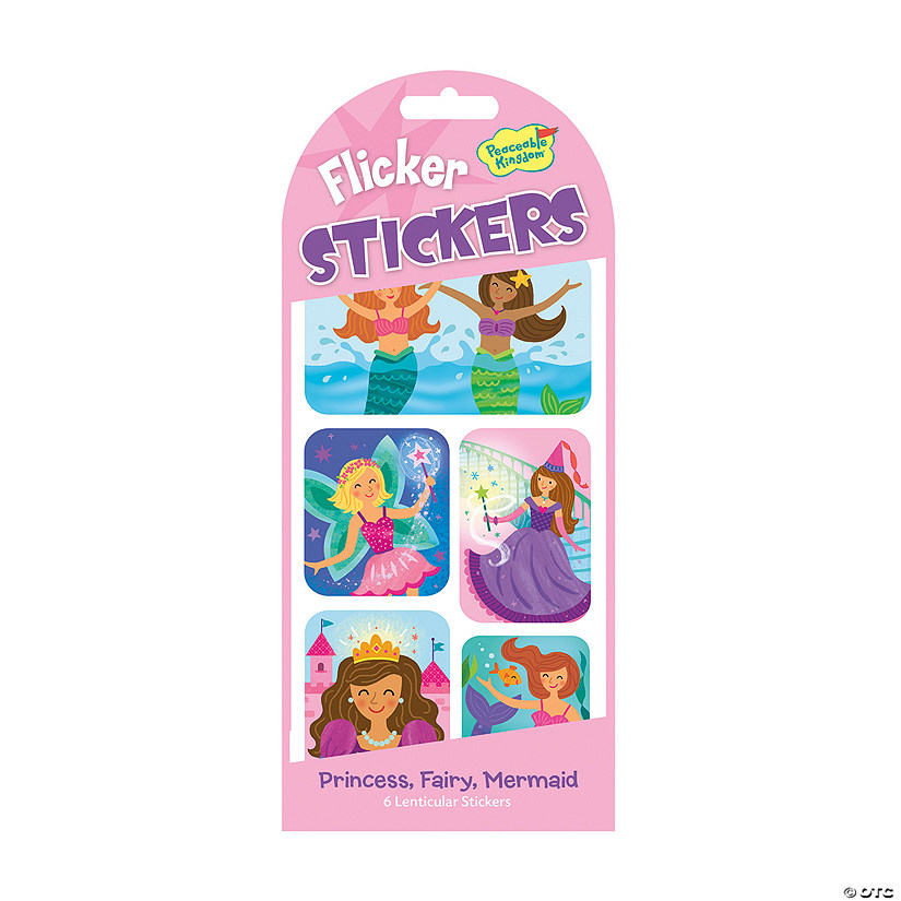 Princess, Fairy & Mermaid Flicker Stickers: Pack of 12 Image