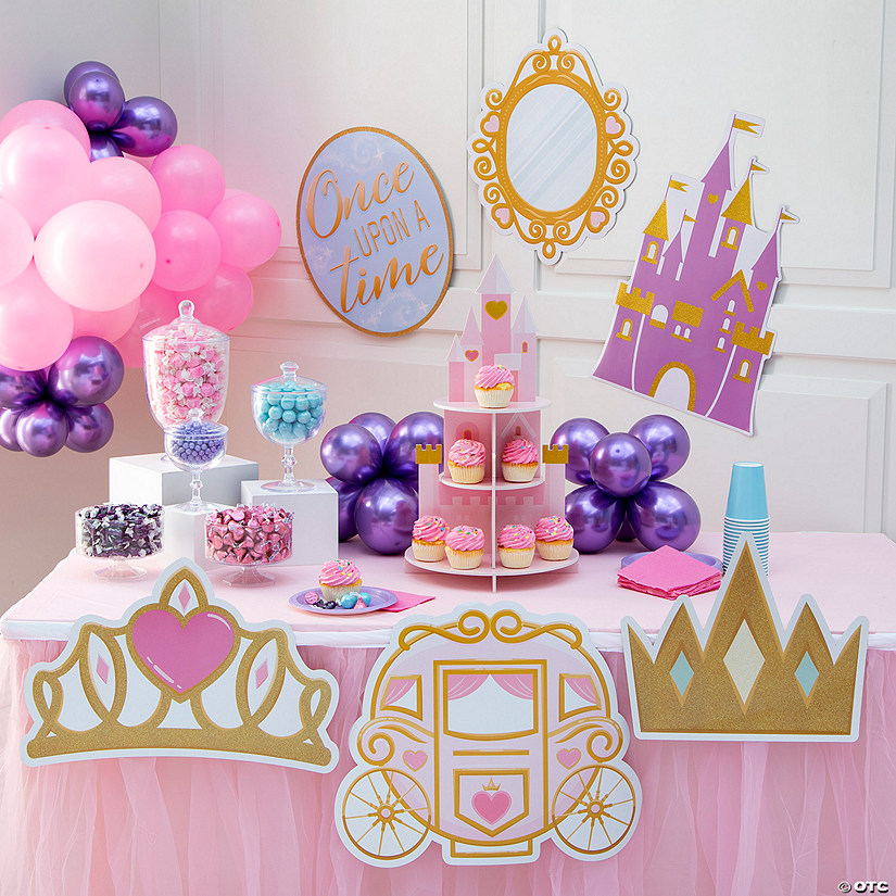 Princess Party Dessert Table Decorating Kit - 9 Pc. Image