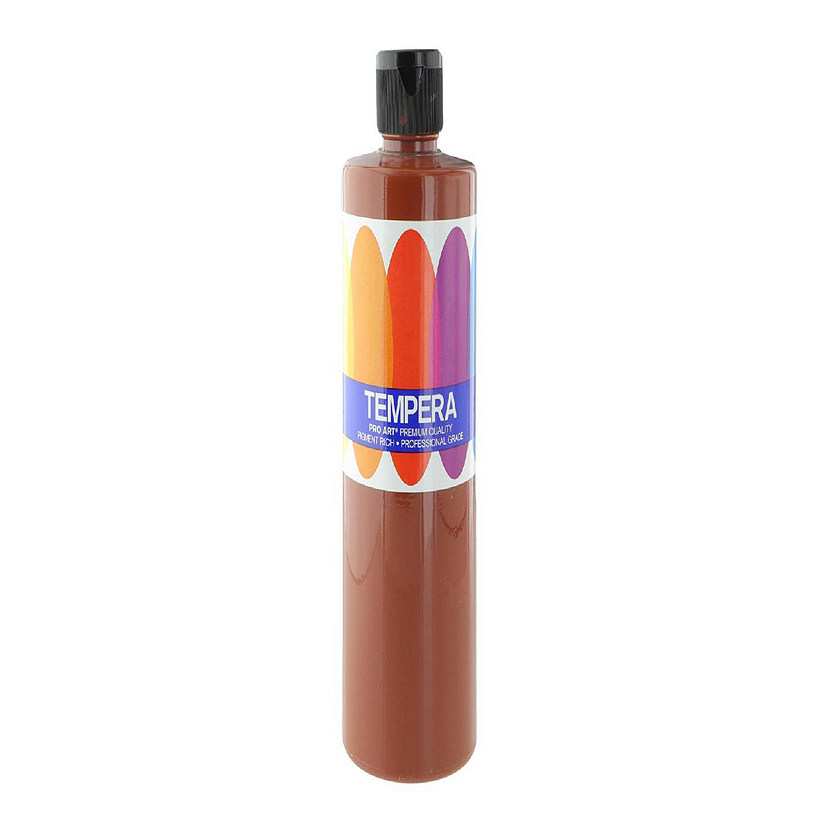 Pro Art Liquid Tempera Paint 16oz Brown Image