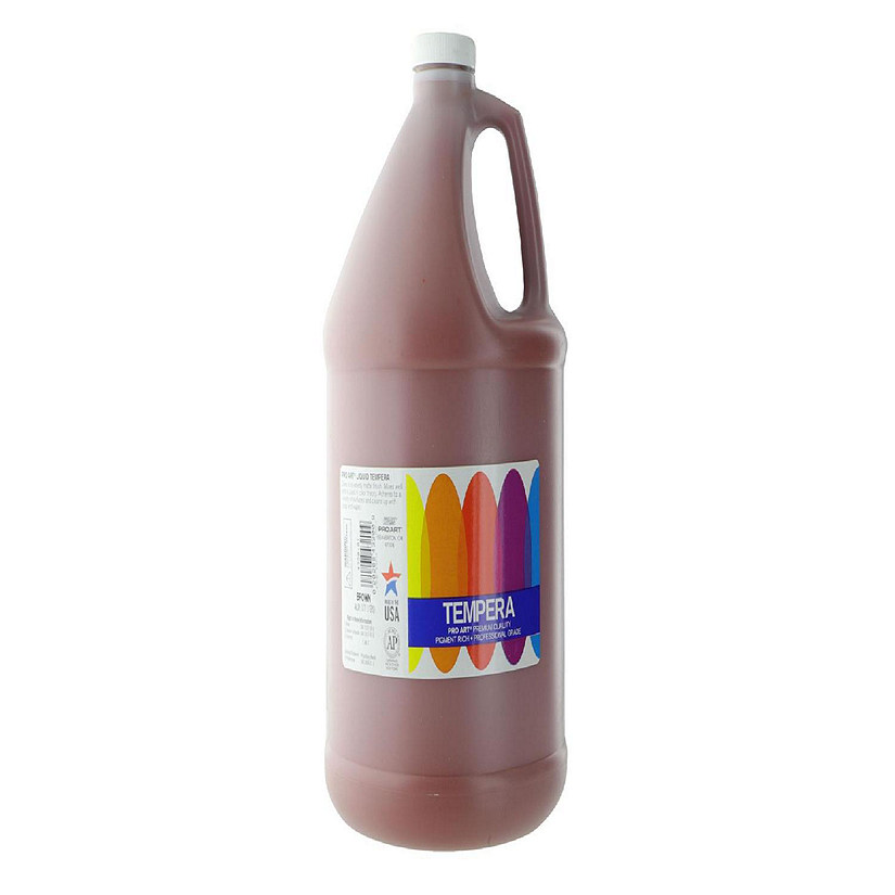 Pro Art Liquid Tempera Paint Gallon Brown Image
