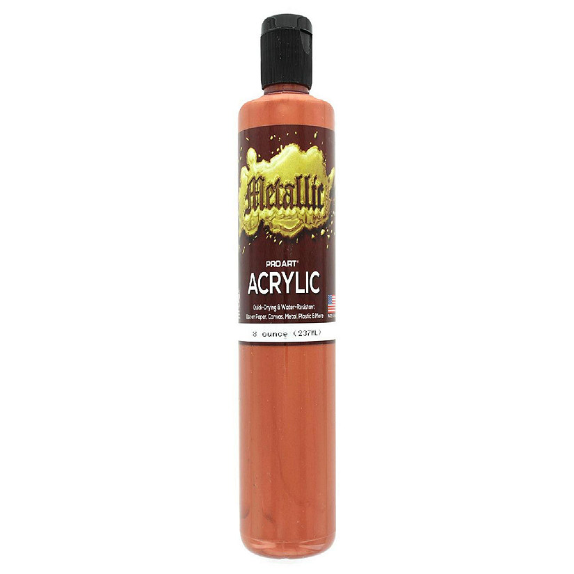 Pro Art Metallic Acrylic Paint 8oz Copper