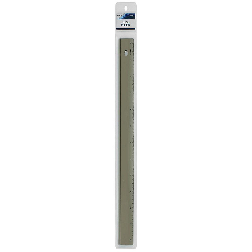 Pro Art Ruler 12" Plastic Smoke Image
