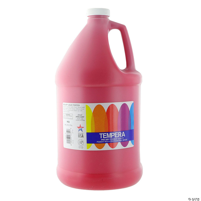 Pro Art Tempera Liquid Paint Gallon Red
