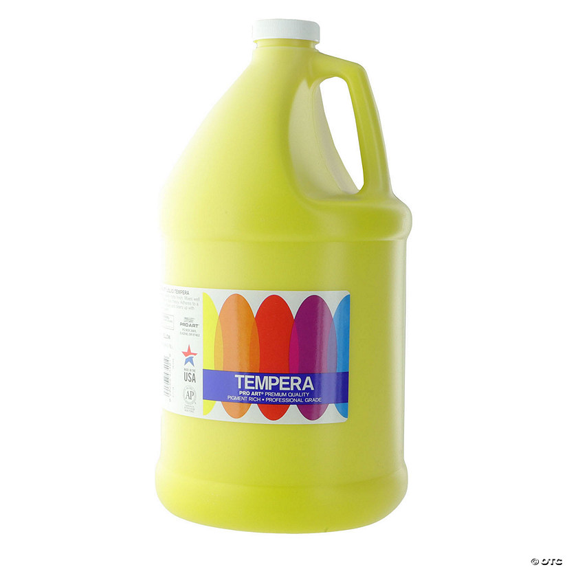 Pro Art Tempera Liquid Paint Gallon Yellow