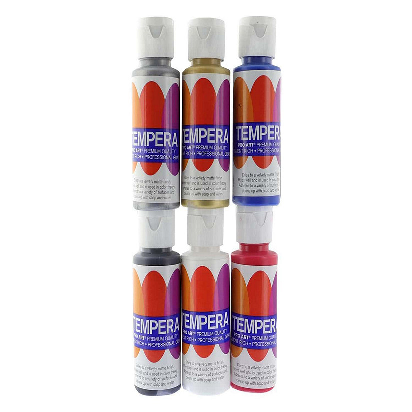 Pro Art Tempera Paint Set Classic 6 pc.