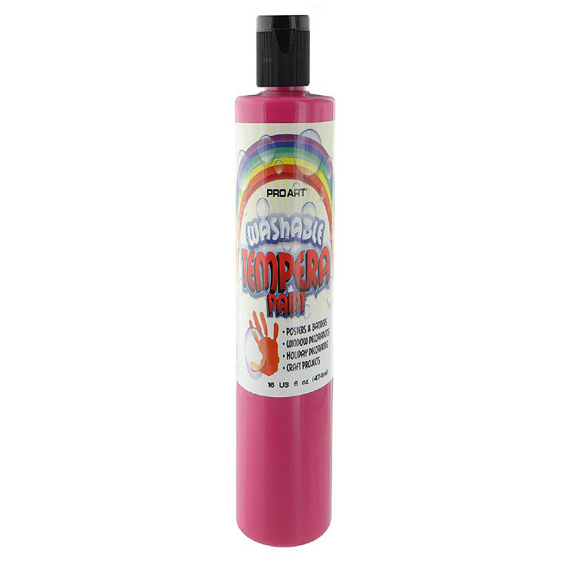 Pro Art Washable Tempera Paint 16oz Magenta Image