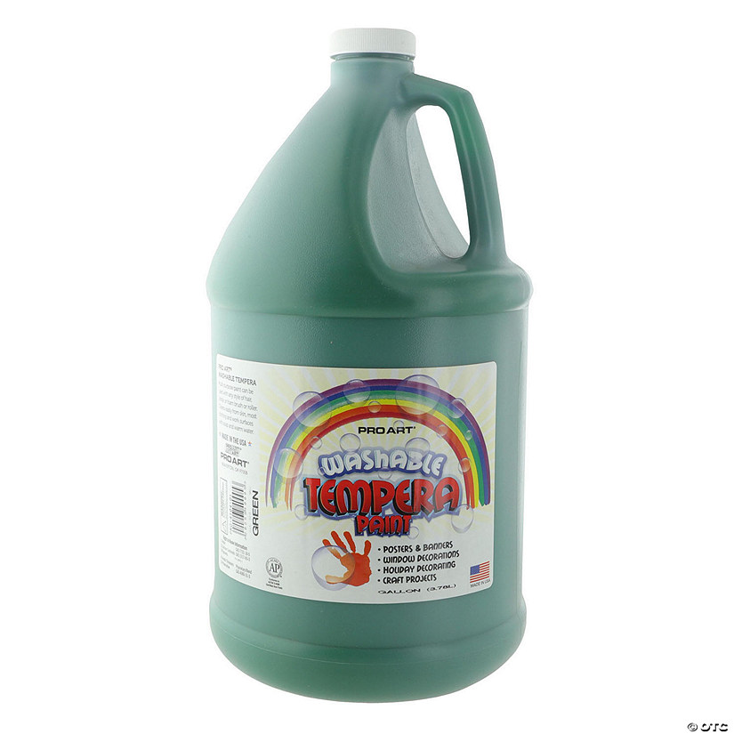Pro Art Washable Tempera Paint Gallon Green