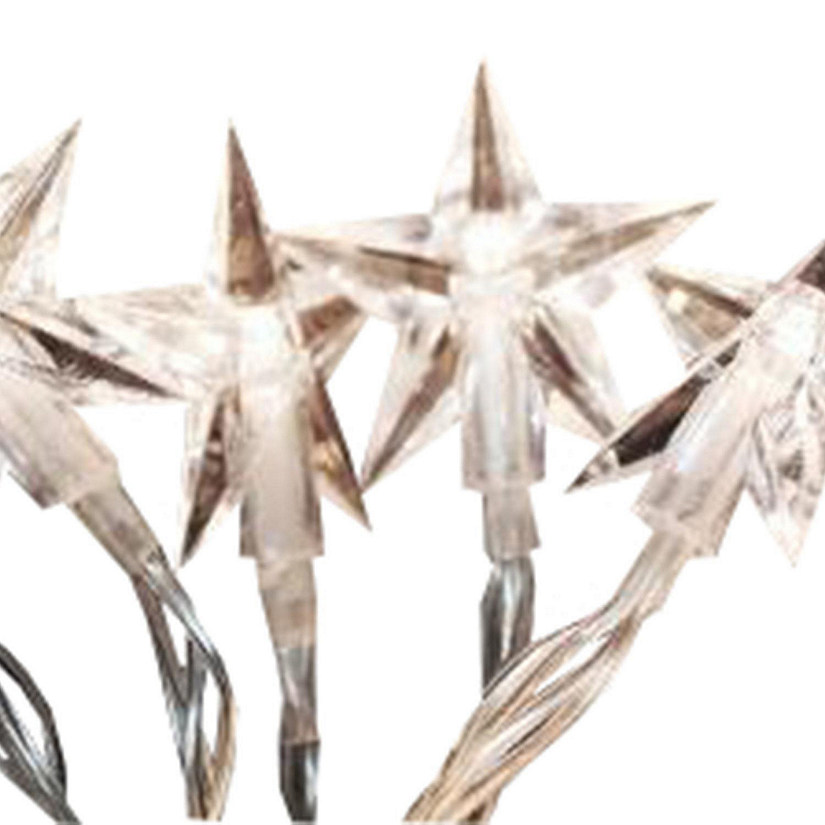 ProductWorks 18188 Light String, 2m x 3m, Warm White Stars, 8 Function, 300 Lights Image