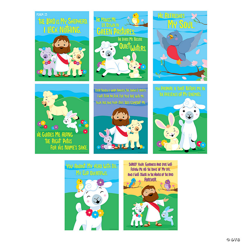 Psalm 23 Poster Set - 8 Pc. Image