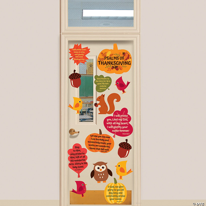 Psalms of Thanksgiving Door Decorating Set Image
