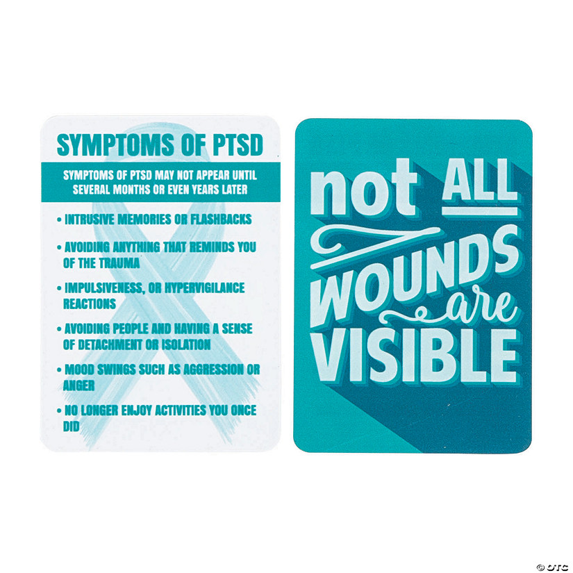 PTSD Awareness Wallet Cards - 36 Pc. Image