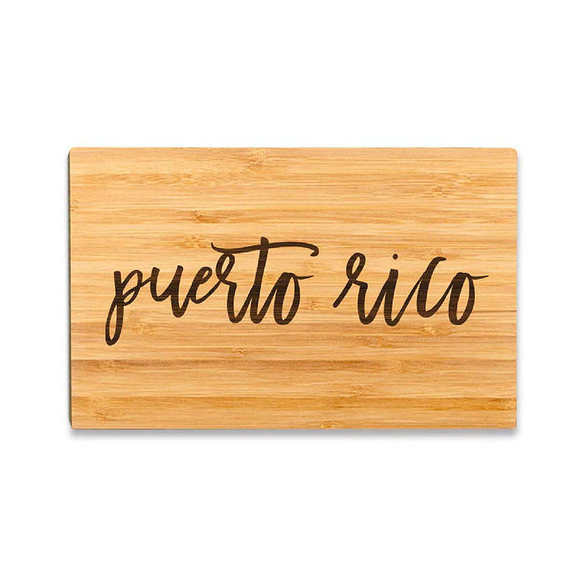Puerto Rico Bamboo Board 9.5x6 Image