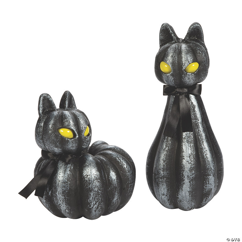 Pumpkin Black Cat LightUp Halloween Decorations Oriental Trading