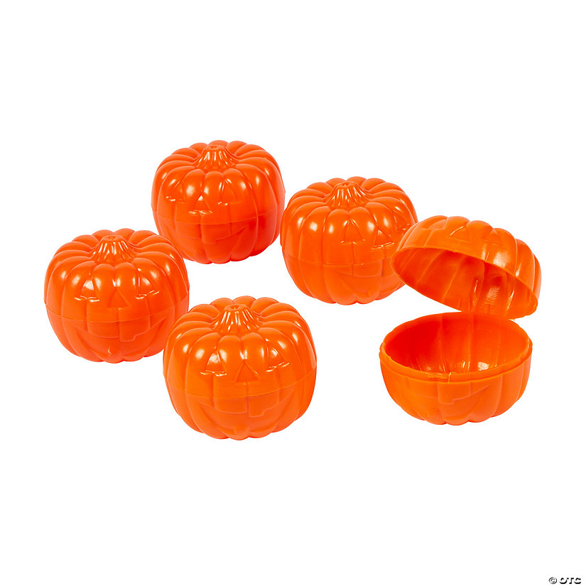 Pumpkin BPA-Free Plastic Containers - 24 Pc. Image