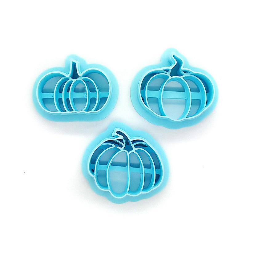 Pumpkin Clay Cutters for Halloween or Fall, 3 pcs Image