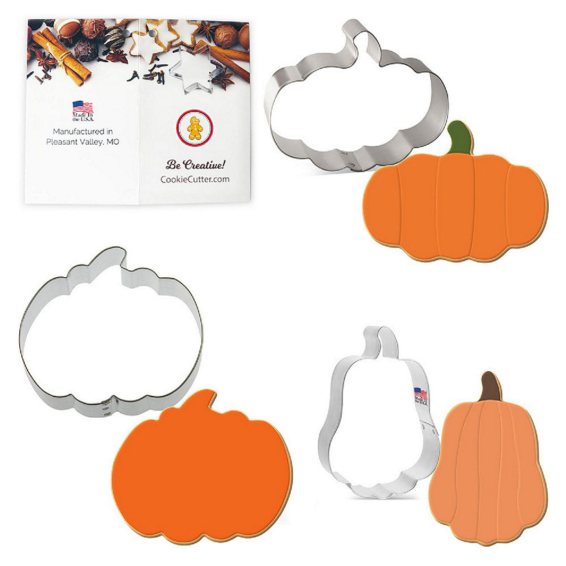 Pumpkin Cookie Cutter 3 Pc Set HS0442 Image