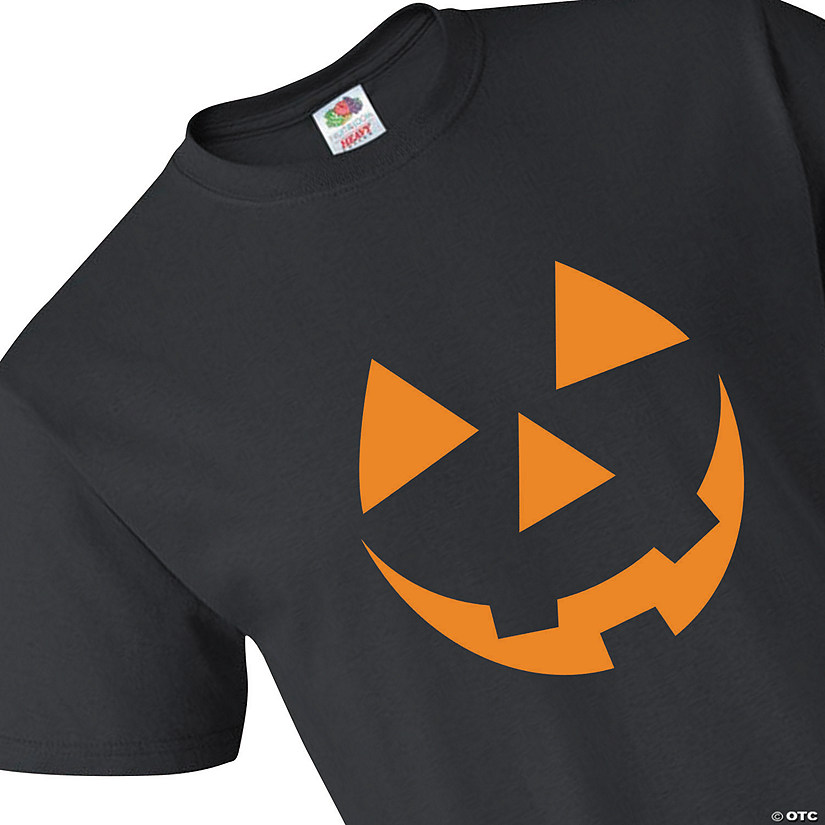 Pumpkin Face Adult&#39;s T-Shirt Image