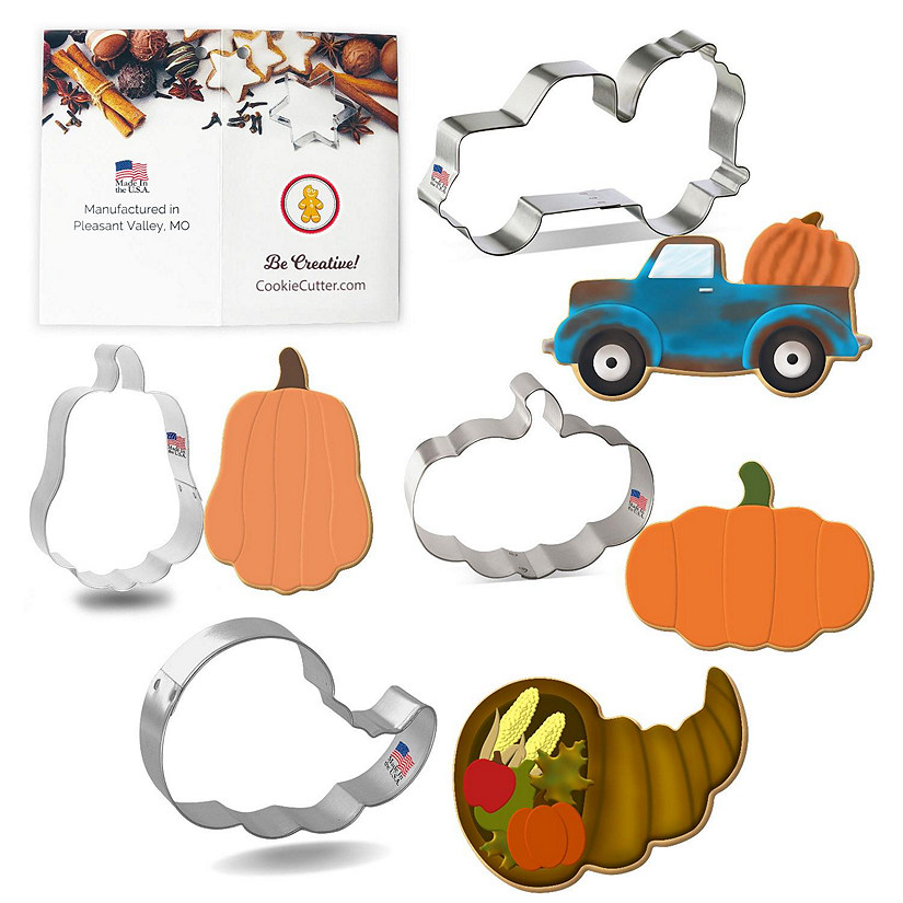 Pumpkin Harvest Cookie Cutter 4 Pc Set HS0443 Image
