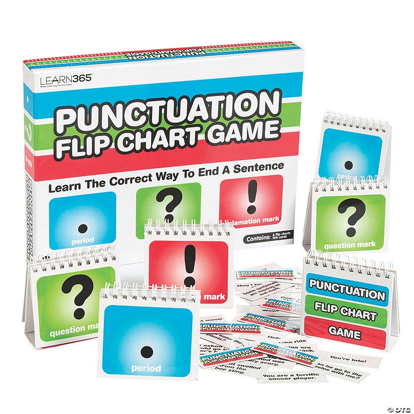 Punctuation Flip Chart Game - 112 Pc. - Less than Perfect Image
