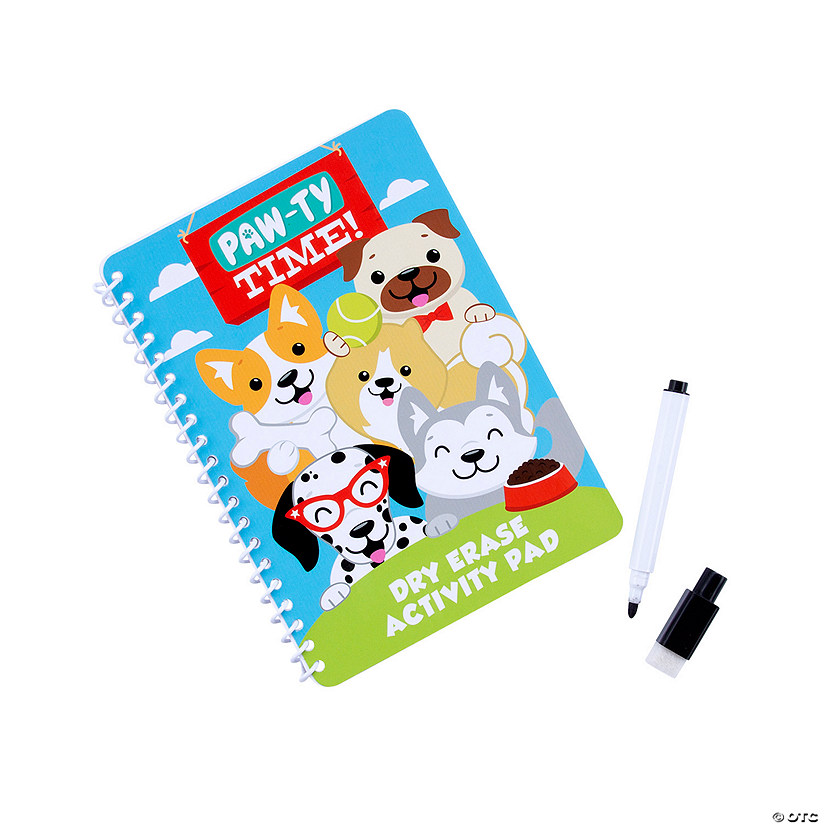 Puppy Dry Erase Activity Books with Markers - 12 Pc. Image