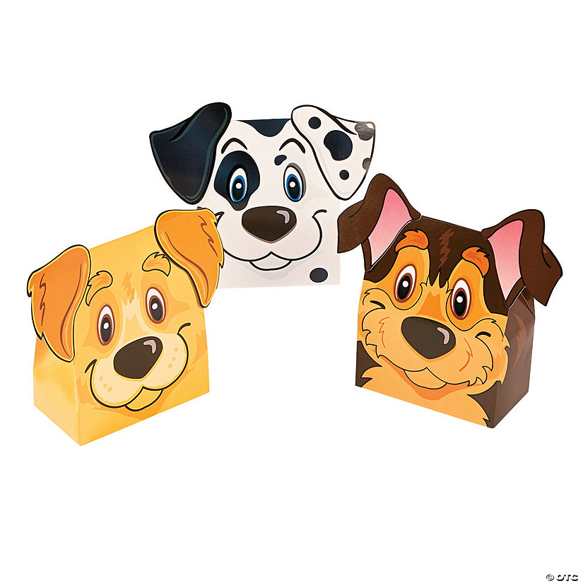 Puppy Party Favor Boxes - 12 Pc. Image