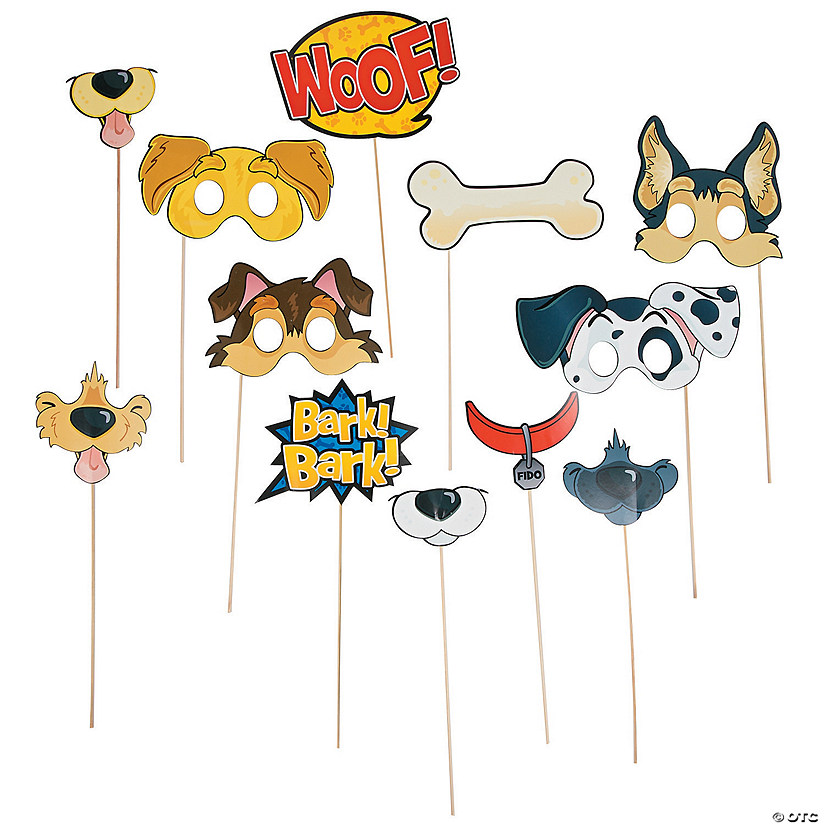 Puppy Party Photo Stick Props- 12 Pc. Image