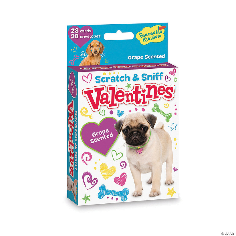 Puppy Scratch & Sniff Valentine's Day Cards - 28 Pc. Image