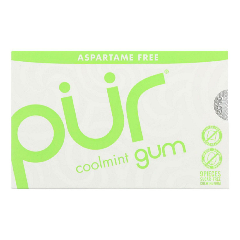 Pur Chewing Gum Peppermint, 9 pieces