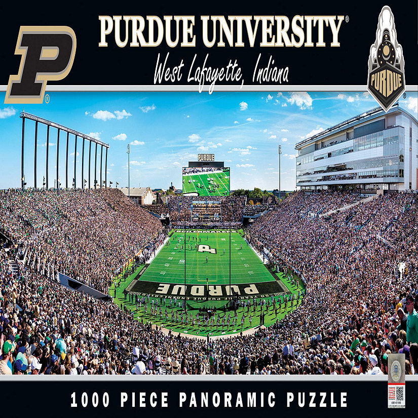 Purdue Boilermakers - 1000 Piece Panoramic Jigsaw Puzzle - End View Image