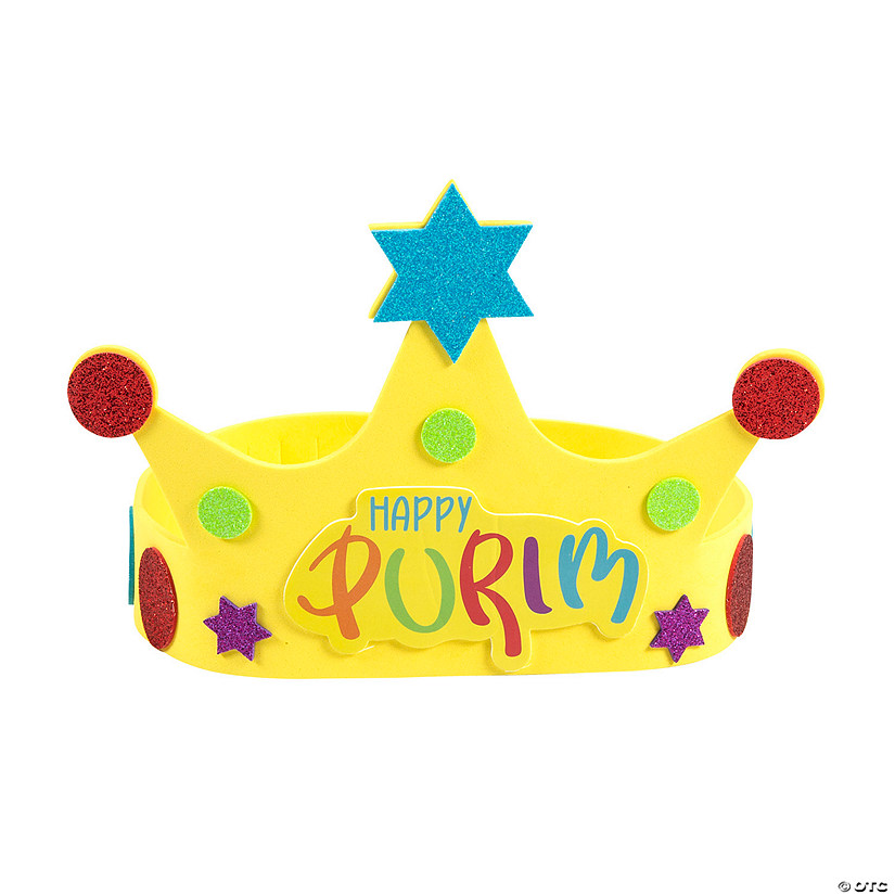 Purim Crown Craft Kit - Makes 12 Image