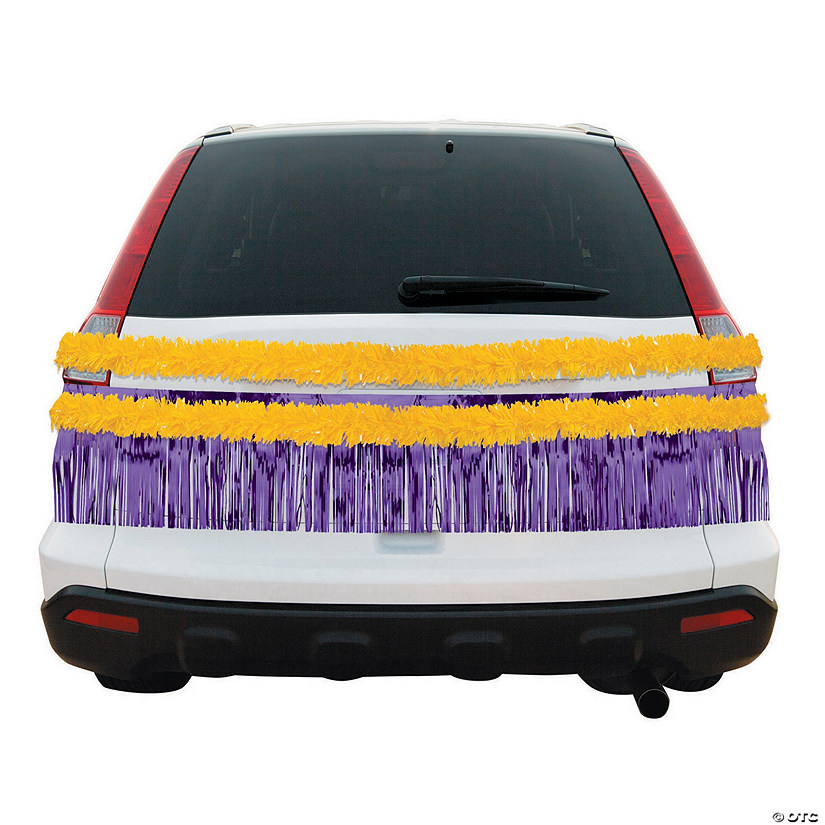 Purple & Gold Car Parade Decorating Kit - 5 Pc. Image