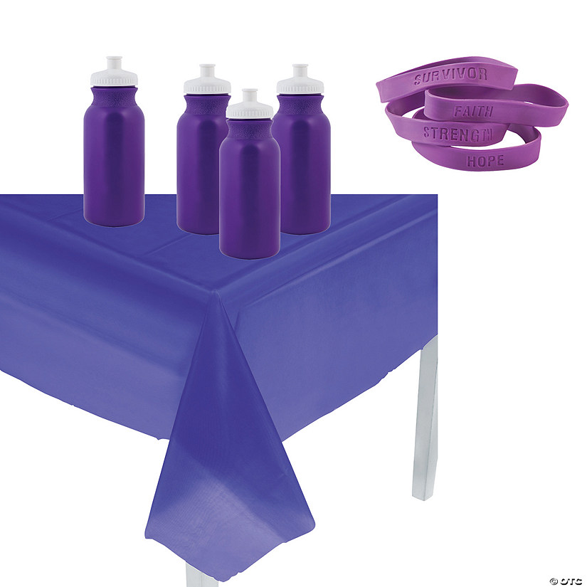 Purple Awareness Giveaway Table Kit - 99 Pc. Image