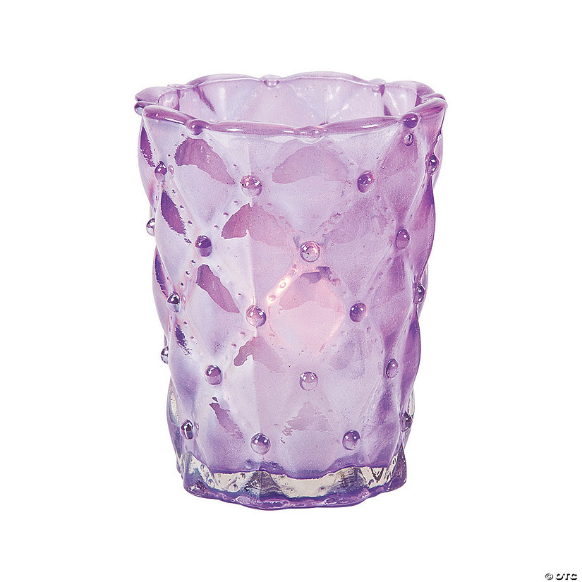 Purple Decorative Votive Candle Holders 6 Pc. Oriental Trading