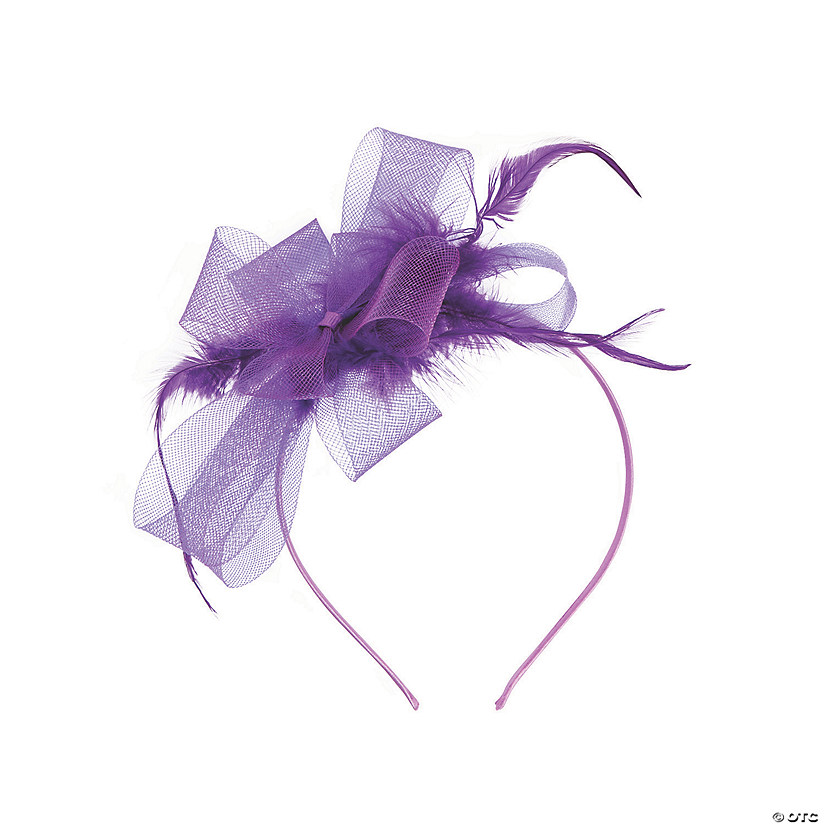 Purple Derby Fascinator Headband Image