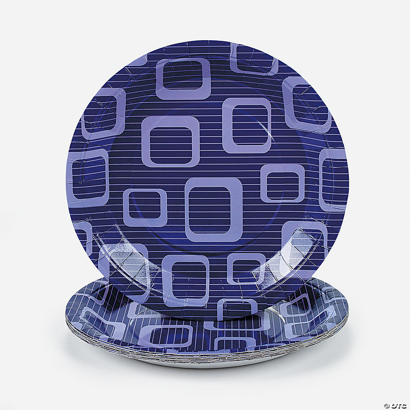 Purple Design Dinner Plates Discontinued