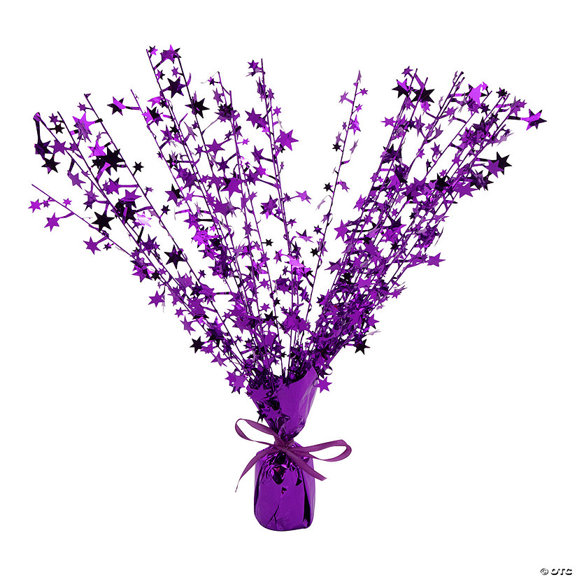 Purple Foil Burst Centerpiece Image