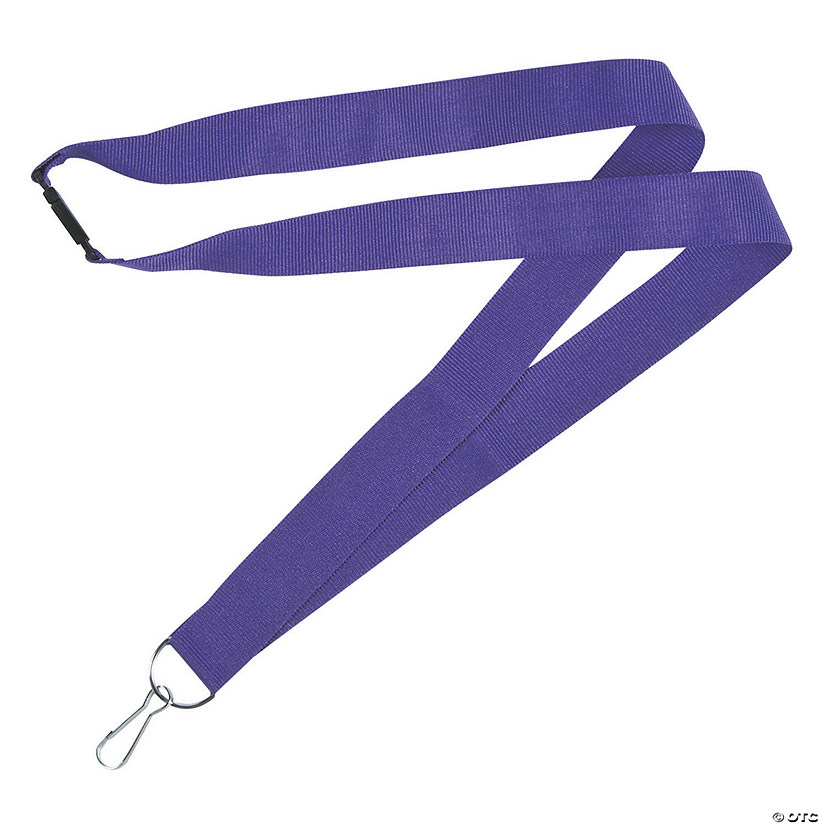 Purple Nylon Breakaway Lanyards - 12 Pc. Image
