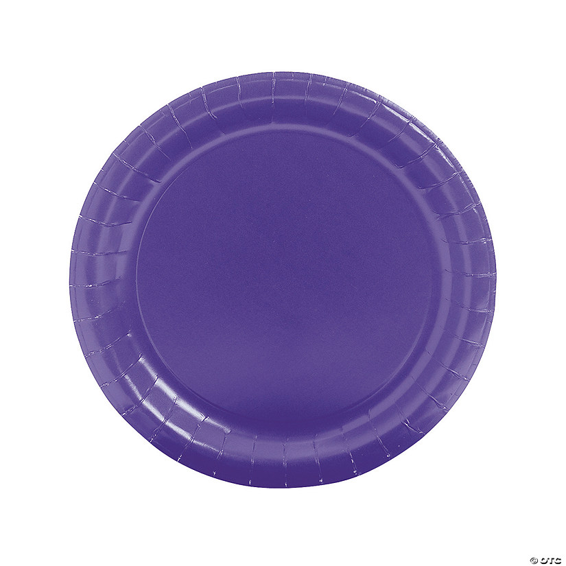 Purple Paper Dinner Plates - 24 Ct. Image