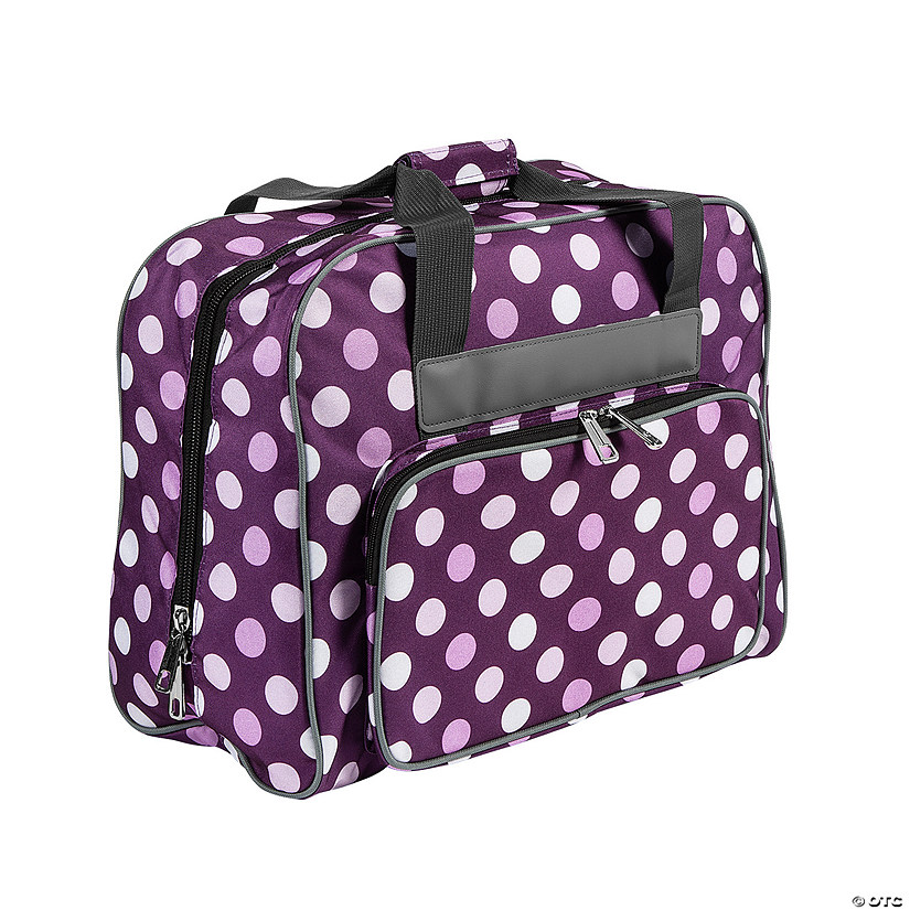 Purple Polka Dot Sewing Machine Bag Image