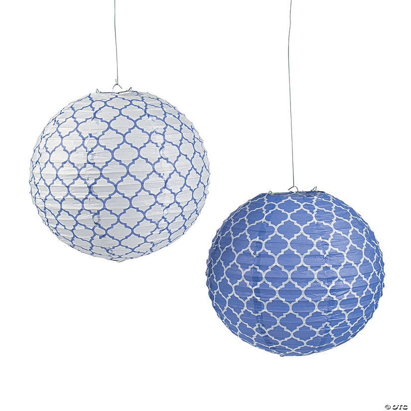 Purple Quatrefoil Hanging Paper Lanterns Oriental Trading