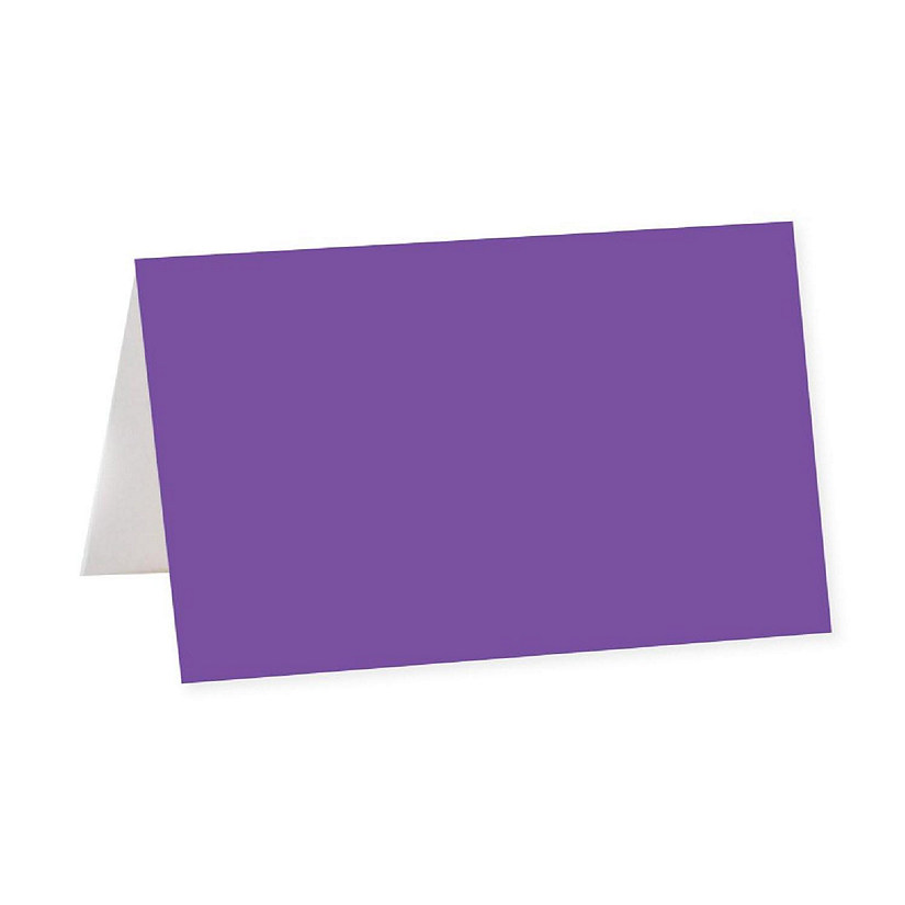Purple Table Tent Place Cards 20-Pack Image