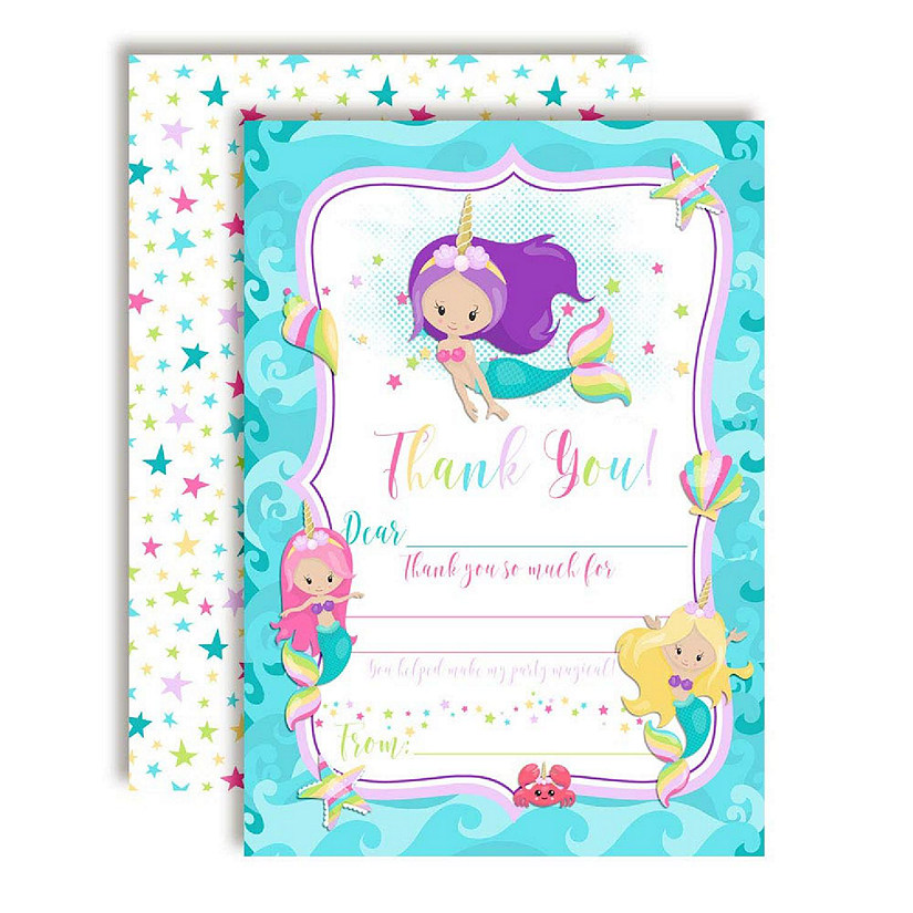 Purple Unicorn Thank You 20pc. by AmandaCreation Image