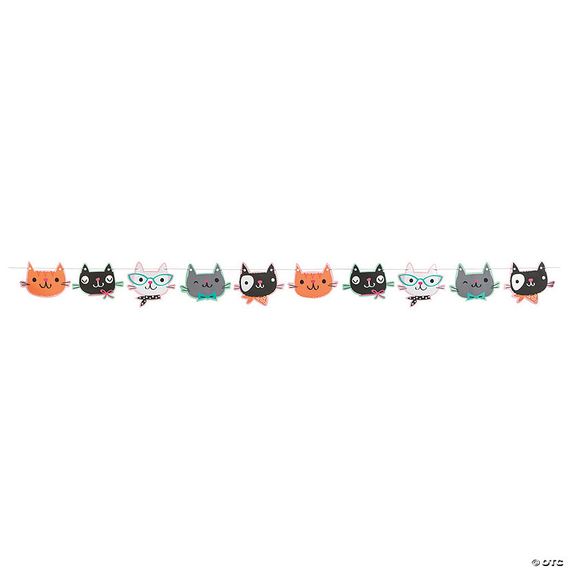 Purr-Fect Party Cat Garland Image