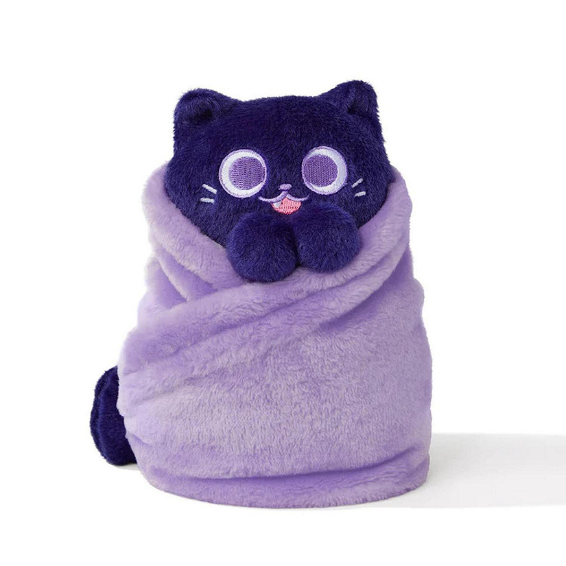 Purritos 7 Inch Plush Cat in Blanket  Sesame Image