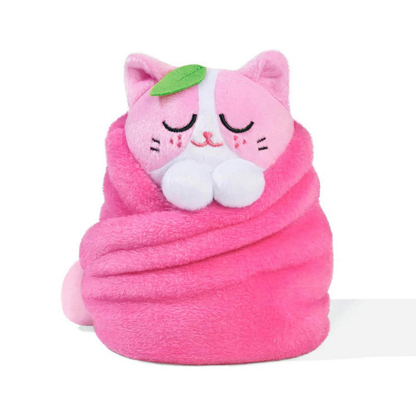 Purritos 7 Inch Plush Cat in Blanket  Strawberry Image