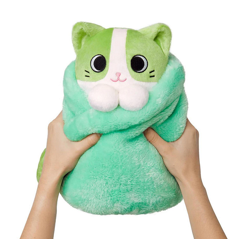 Purritos XL 12 Inch Plush Cat In Blanket  Matcha Image