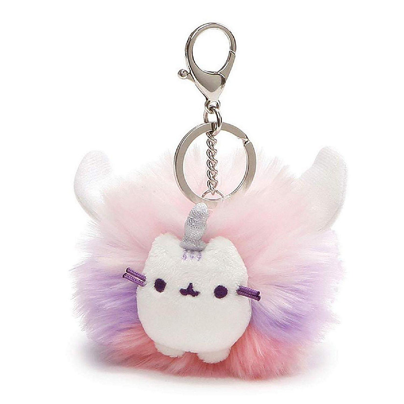 Pusheen Super Pusheenicorn Unicorn Cat 4-Inch Plush Pom Poof Keychain Image